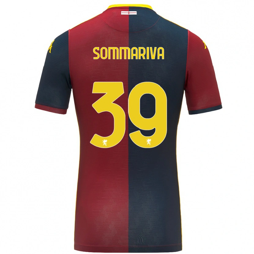 Danxen Hombre Camiseta Daniele Sommariva #39 Rojo Azul Real 1ª Equipación 2025/26 La Camisa México