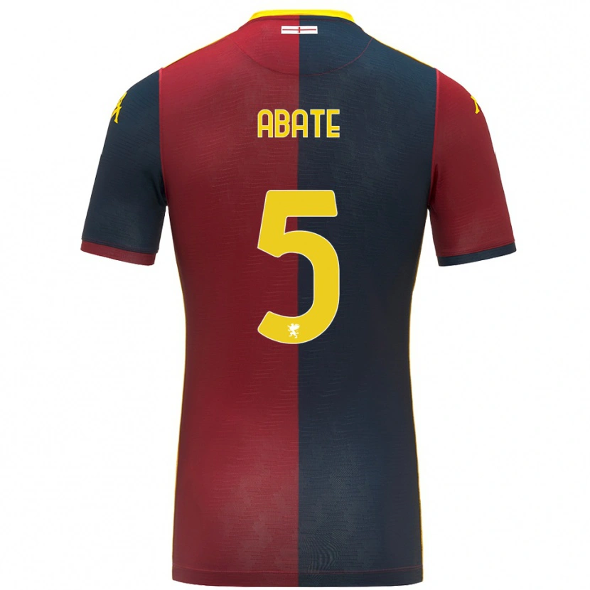 Danxen Hombre Camiseta Giada Abate #5 Rojo Azul Real 1ª Equipación 2025/26 La Camisa México