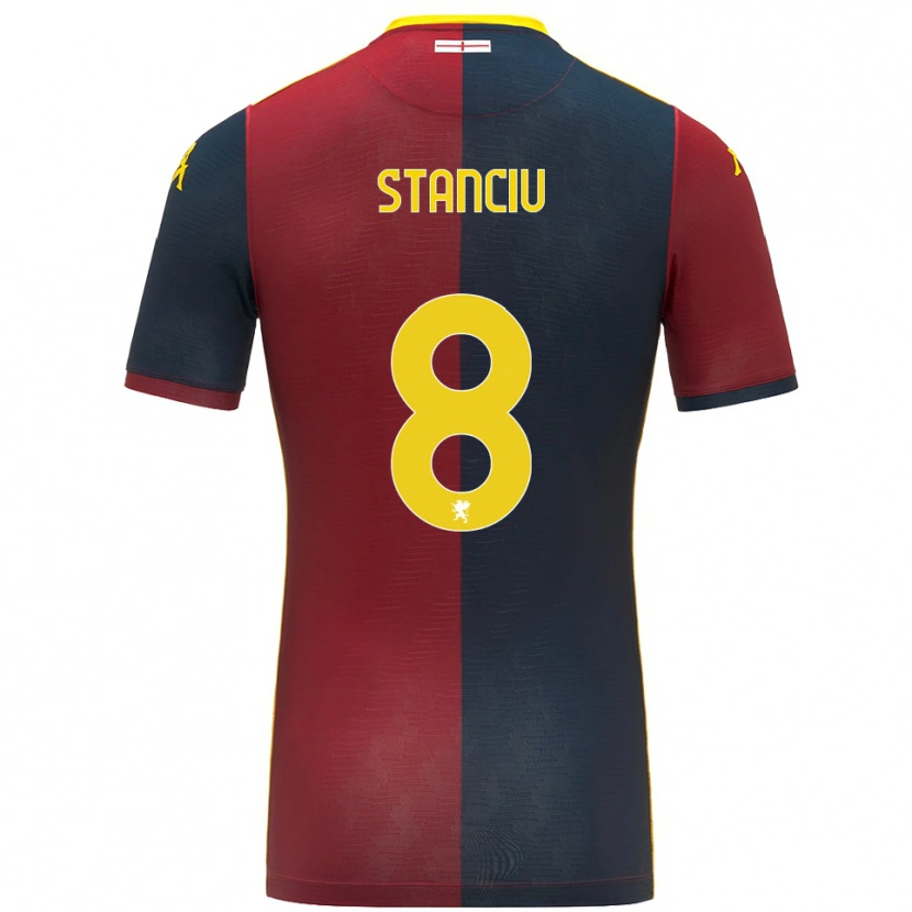 Danxen Hombre Camiseta Nicolae Stanciu #8 Rojo Azul Real 1ª Equipación 2025/26 La Camisa México