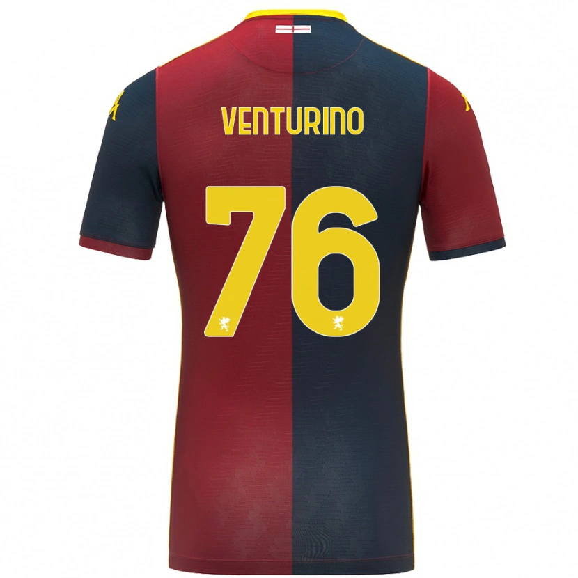 Danxen Hombre Camiseta Lorenzo Venturino #76 Rojo Azul Real 1ª Equipación 2025/26 La Camisa México