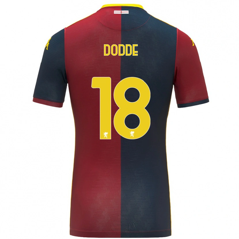 Danxen Hombre Camiseta Filippo Dodde #18 Rojo Azul Real 1ª Equipación 2025/26 La Camisa México