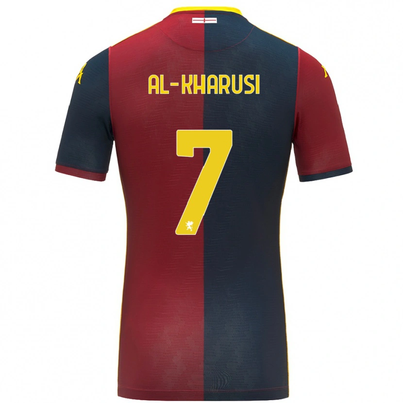Danxen Hombre Camiseta Suhayb Al-Kharusi #7 Rojo Azul Real 1ª Equipación 2025/26 La Camisa México