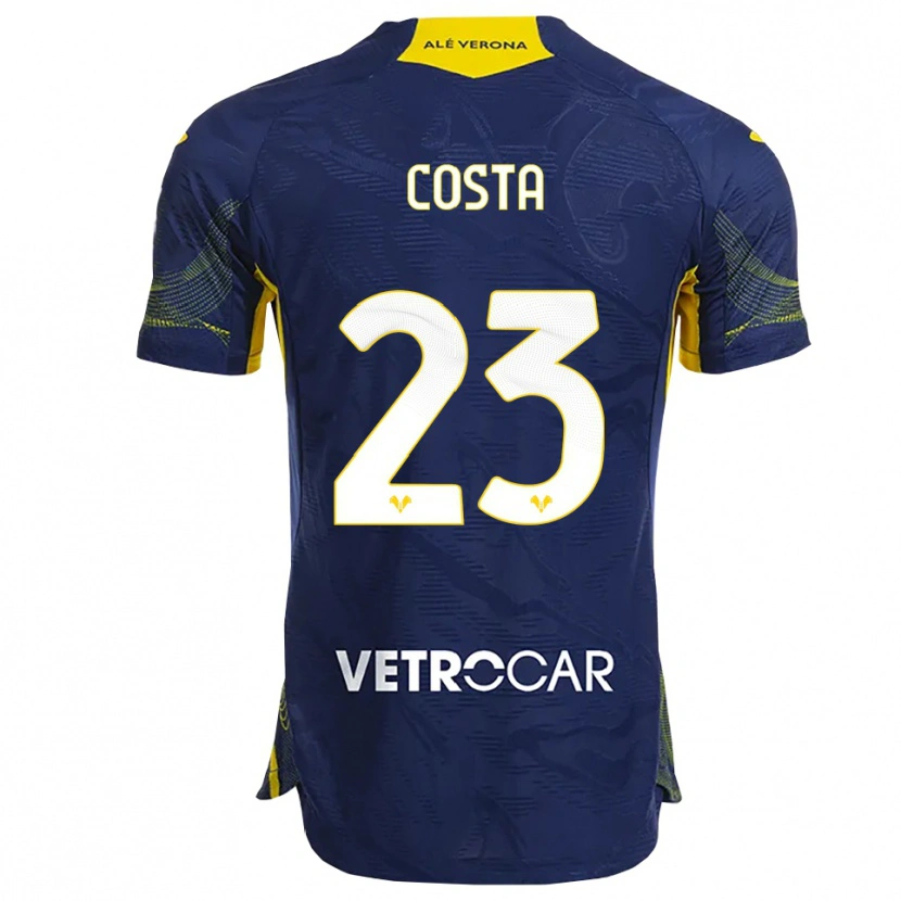 Danxen Hombre Camiseta Nicole Costa #23 Marino Amarillo 1ª Equipación 2025/26 La Camisa México