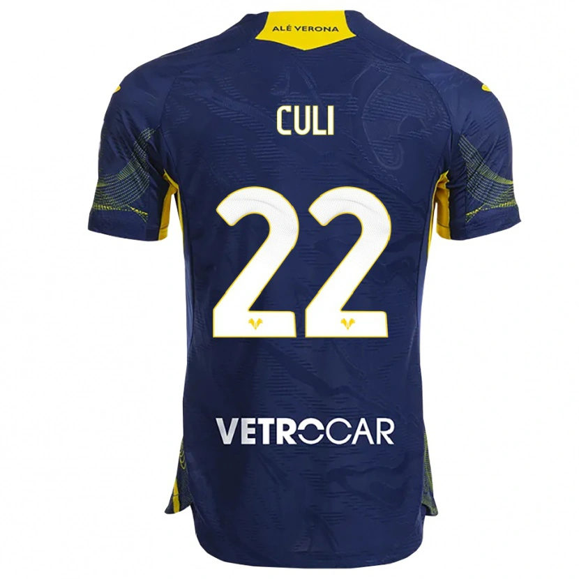 Danxen Hombre Camiseta Daniel Culi #22 Marino Amarillo 1ª Equipación 2025/26 La Camisa México