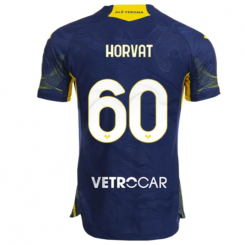 Danxen Hombre Camiseta Mihaela Horvat #60 Marino Amarillo 1ª Equipación 2025/26 La Camisa México