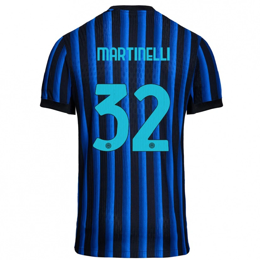 Danxen Hombre Camiseta Matilde Martinelli #32 Negro Azul 1ª Equipación 2025/26 La Camisa México