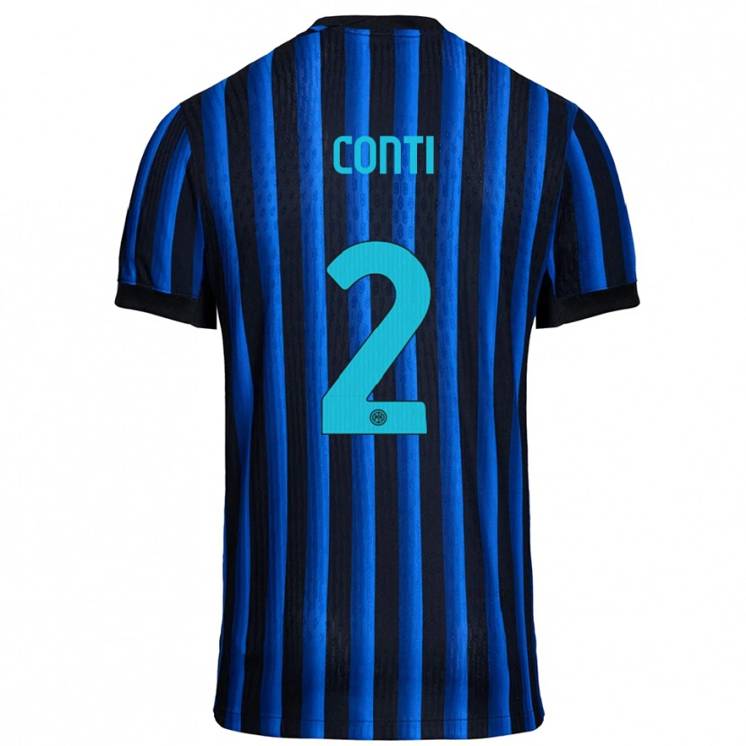 Danxen Hombre Camiseta Arturo Conti #2 Negro Azul 1ª Equipación 2025/26 La Camisa México