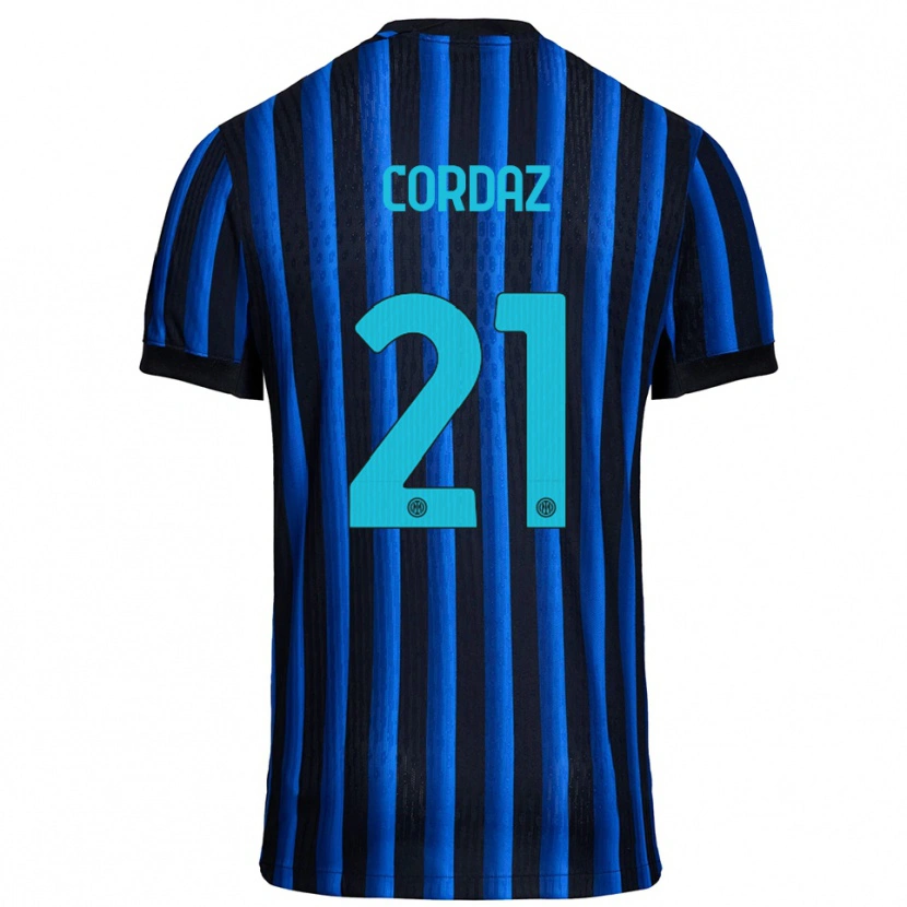 Danxen Hombre Camiseta Alex Cordaz #21 Negro Azul 1ª Equipación 2025/26 La Camisa México