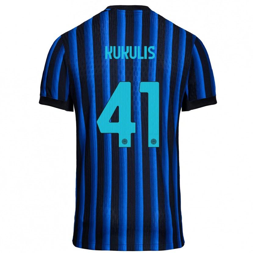 Danxen Hombre Camiseta Roberts Kukulis #41 Negro Azul 1ª Equipación 2025/26 La Camisa México