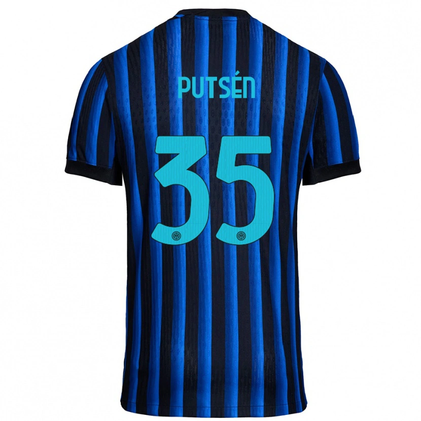 Danxen Hombre Camiseta Dino Putsén #35 Negro Azul 1ª Equipación 2025/26 La Camisa México