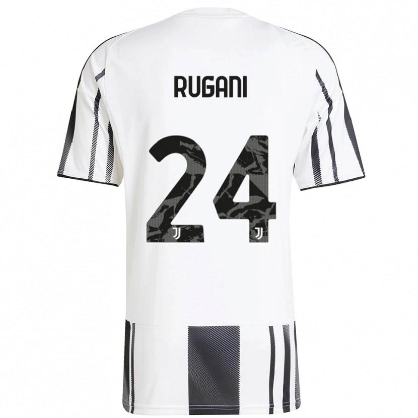 Danxen Hombre Camiseta Daniele Rugani #24 Blanco Negro 1ª Equipación 2025/26 La Camisa México