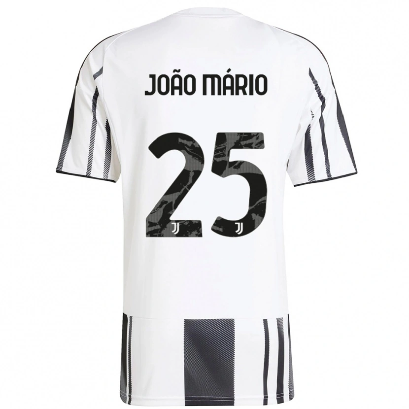 Danxen Hombre Camiseta João Mário #25 Blanco Negro 1ª Equipación 2025/26 La Camisa México