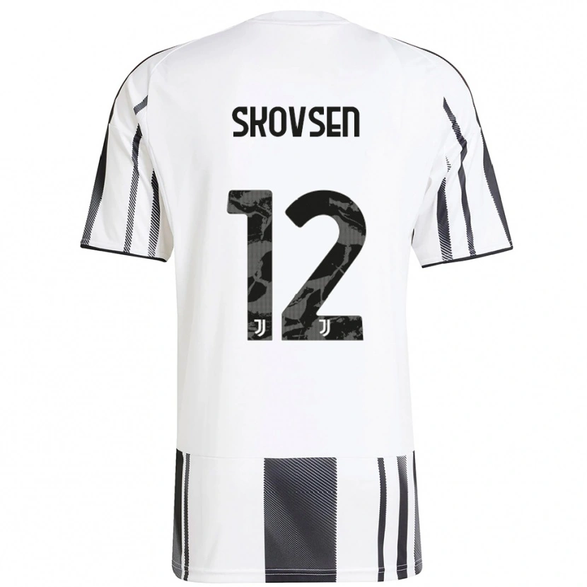 Danxen Hombre Camiseta Matilde Lundorf Skovsen #12 Blanco Negro 1ª Equipación 2025/26 La Camisa México