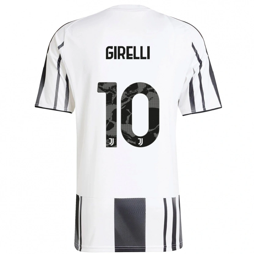 Danxen Hombre Camiseta Cristiana Girelli #10 Blanco Negro 1ª Equipación 2025/26 La Camisa México