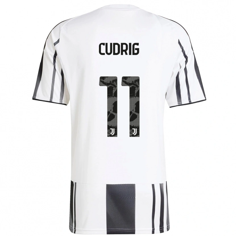 Danxen Hombre Camiseta Nicolò Cudrig #11 Blanco Negro 1ª Equipación 2025/26 La Camisa México