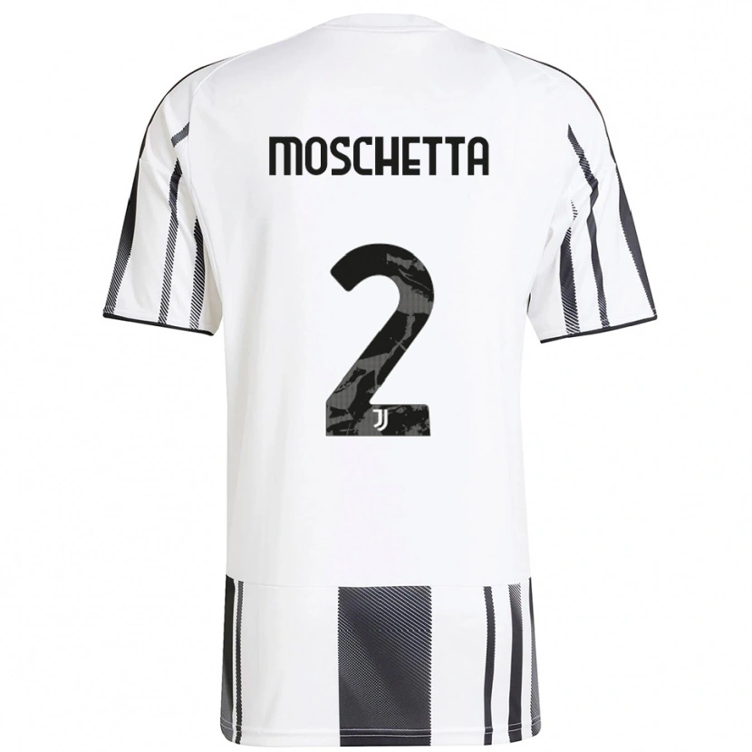 Danxen Hombre Camiseta Lorenzo Moschetta #2 Blanco Negro 1ª Equipación 2025/26 La Camisa México