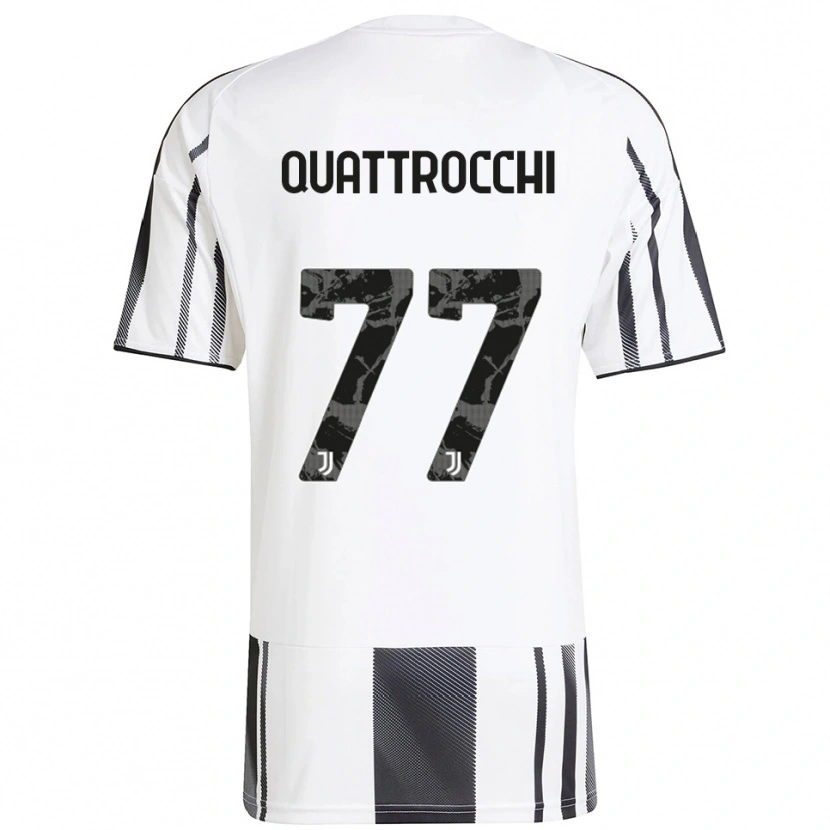 Danxen Hombre Camiseta Juan Ignacio Quattrocchi #77 Blanco Negro 1ª Equipación 2025/26 La Camisa México