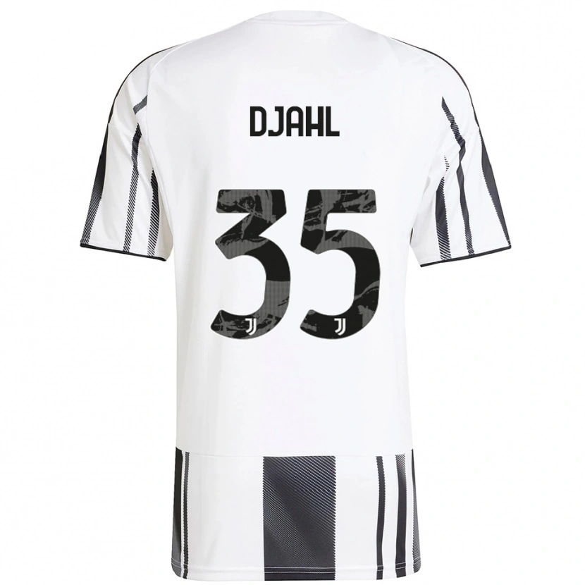 Danxen Hombre Camiseta Rayan Djahl #35 Blanco Negro 1ª Equipación 2025/26 La Camisa México