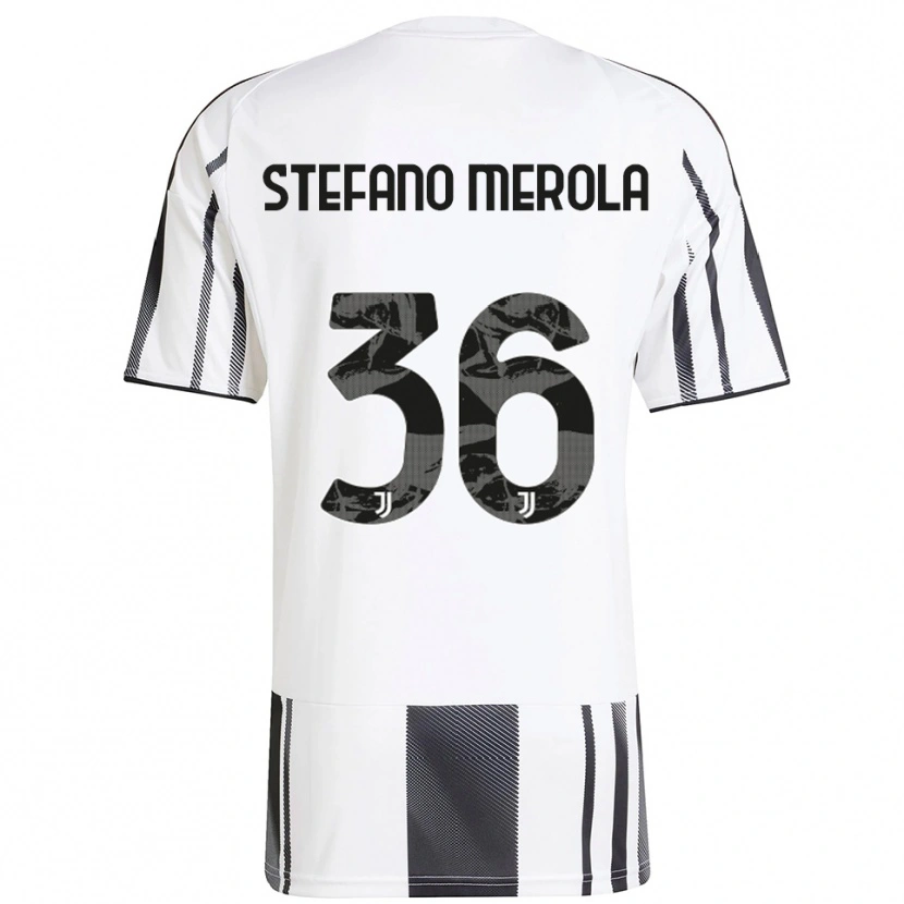 Danxen Hombre Camiseta Antonio Stefano Merola #36 Blanco Negro 1ª Equipación 2025/26 La Camisa México