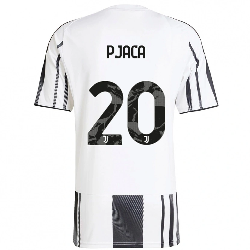 Danxen Hombre Camiseta Marko Pjaca #20 Blanco Negro 1ª Equipación 2025/26 La Camisa México