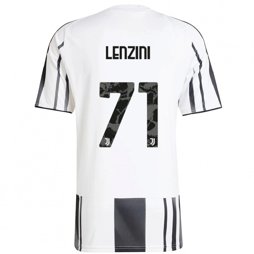 Danxen Hombre Camiseta Martina Lenzini #71 Blanco Negro 1ª Equipación 2025/26 La Camisa México