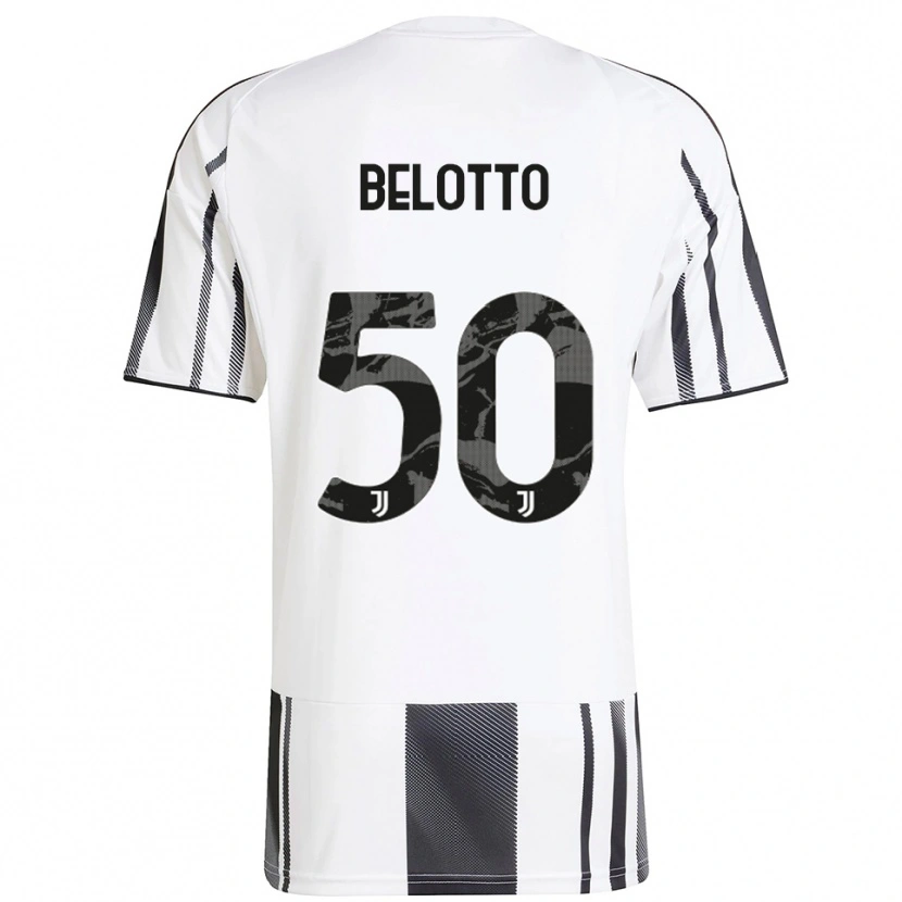 Danxen Hombre Camiseta Soledad Belotto #50 Blanco Negro 1ª Equipación 2025/26 La Camisa México