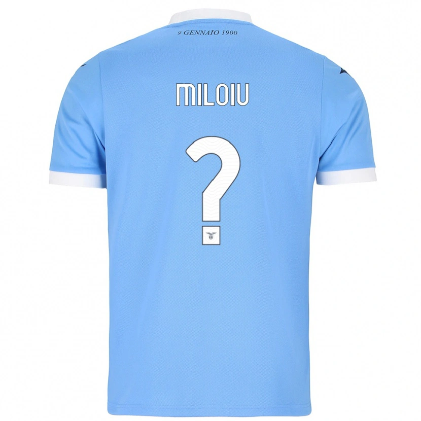Danxen Hombre Camiseta Alexandru Miloiu #0 Azul Cielo Blanco 1ª Equipación 2025/26 La Camisa México