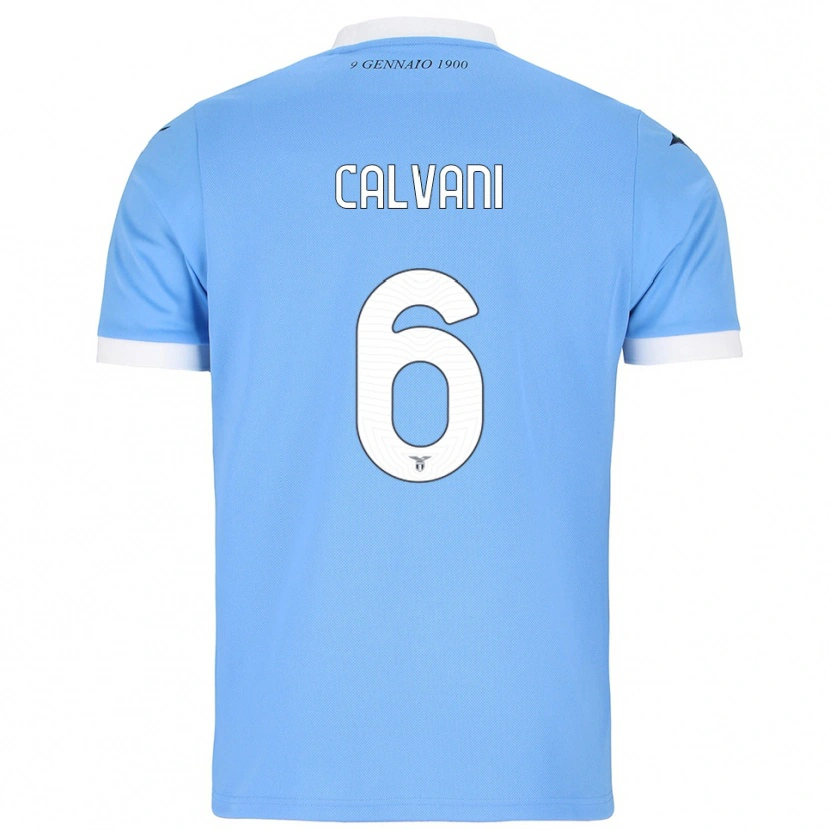Danxen Hombre Camiseta Lorenzo Calvani #6 Azul Cielo Blanco 1ª Equipación 2025/26 La Camisa México