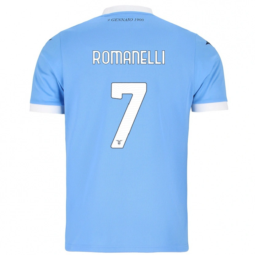 Danxen Hombre Camiseta Nicolas Romanelli #7 Azul Cielo Blanco 1ª Equipación 2025/26 La Camisa México