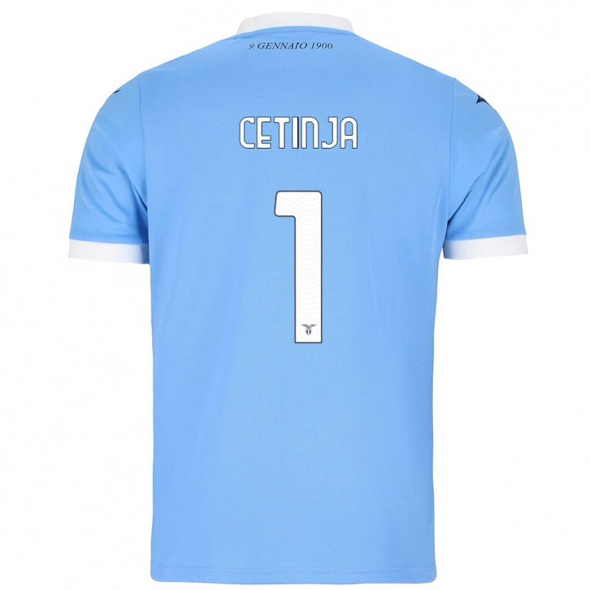 Danxen Hombre Camiseta Sara Cetinja #1 Azul Cielo Blanco 1ª Equipación 2025/26 La Camisa México