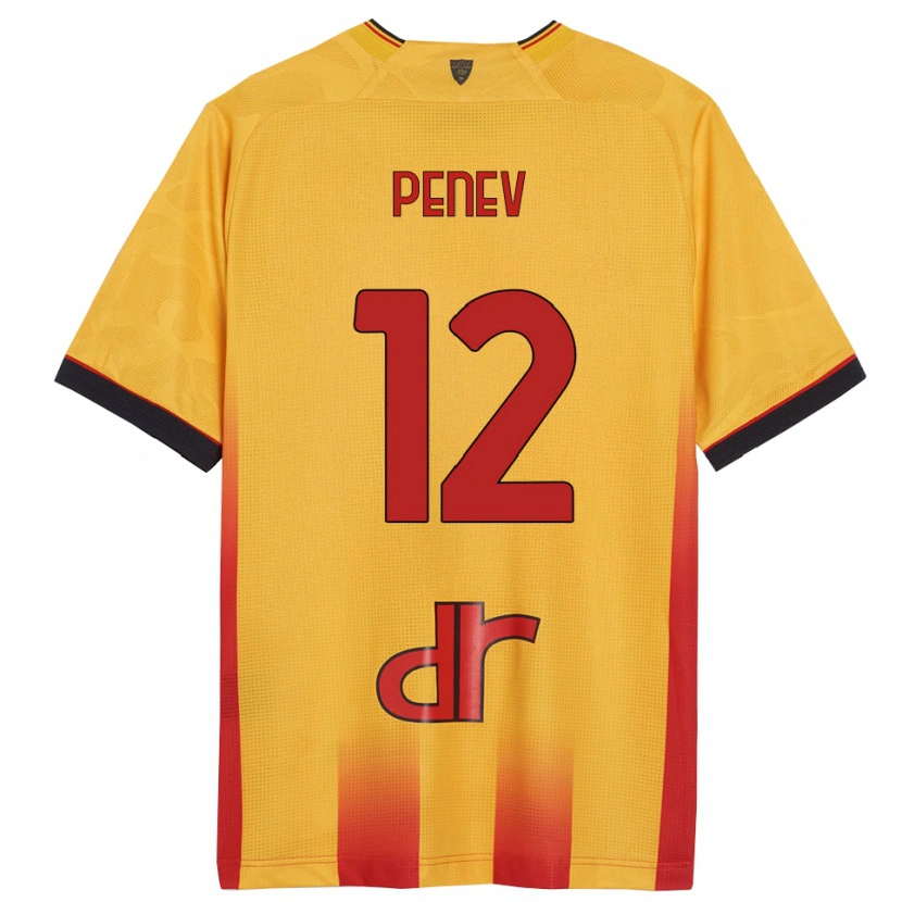 Danxen Hombre Camiseta Plamen Penev #12 Amarillo Naranja 1ª Equipación 2025/26 La Camisa México
