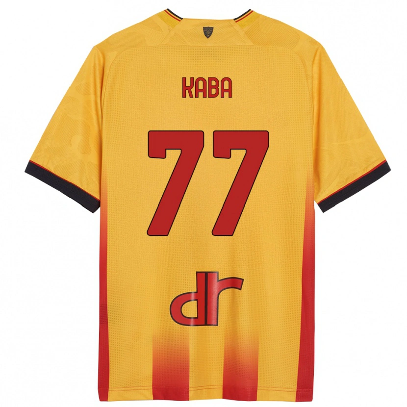 Danxen Hombre Camiseta Mohamed Kaba #77 Amarillo Naranja 1ª Equipación 2025/26 La Camisa México