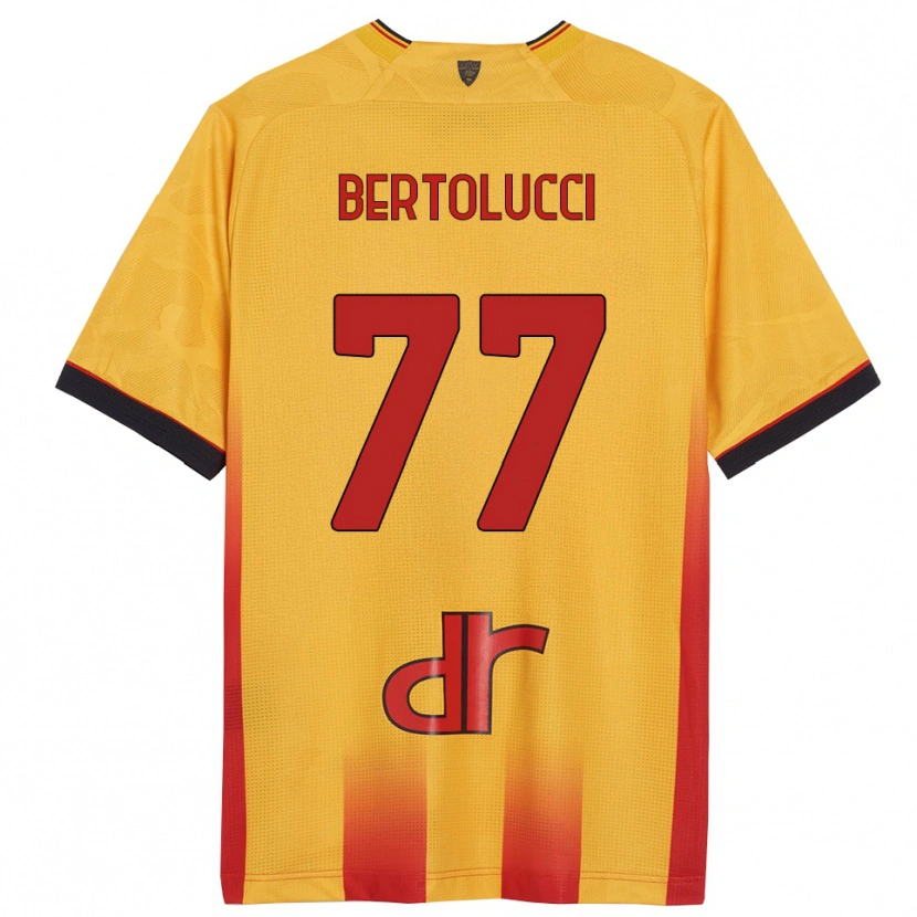 Danxen Hombre Camiseta Sandro Bertolucci #77 Amarillo Naranja 1ª Equipación 2025/26 La Camisa México