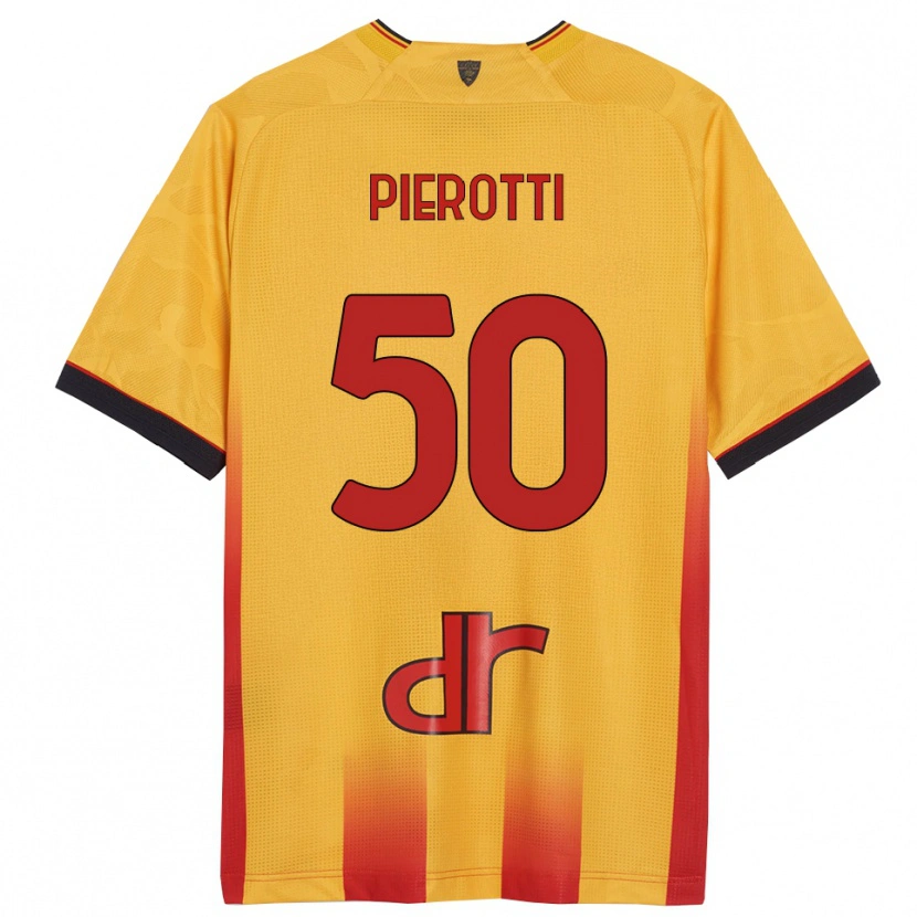 Danxen Hombre Camiseta Santiago Pierotti #50 Amarillo Naranja 1ª Equipación 2025/26 La Camisa México