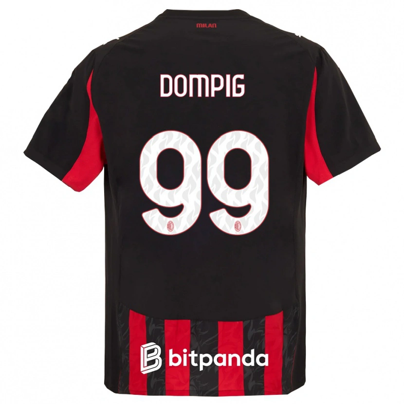Danxen Hombre Camiseta Chanté-Mary Delorean Dompig #99 Rojo Negro 1ª Equipación 2025/26 La Camisa México