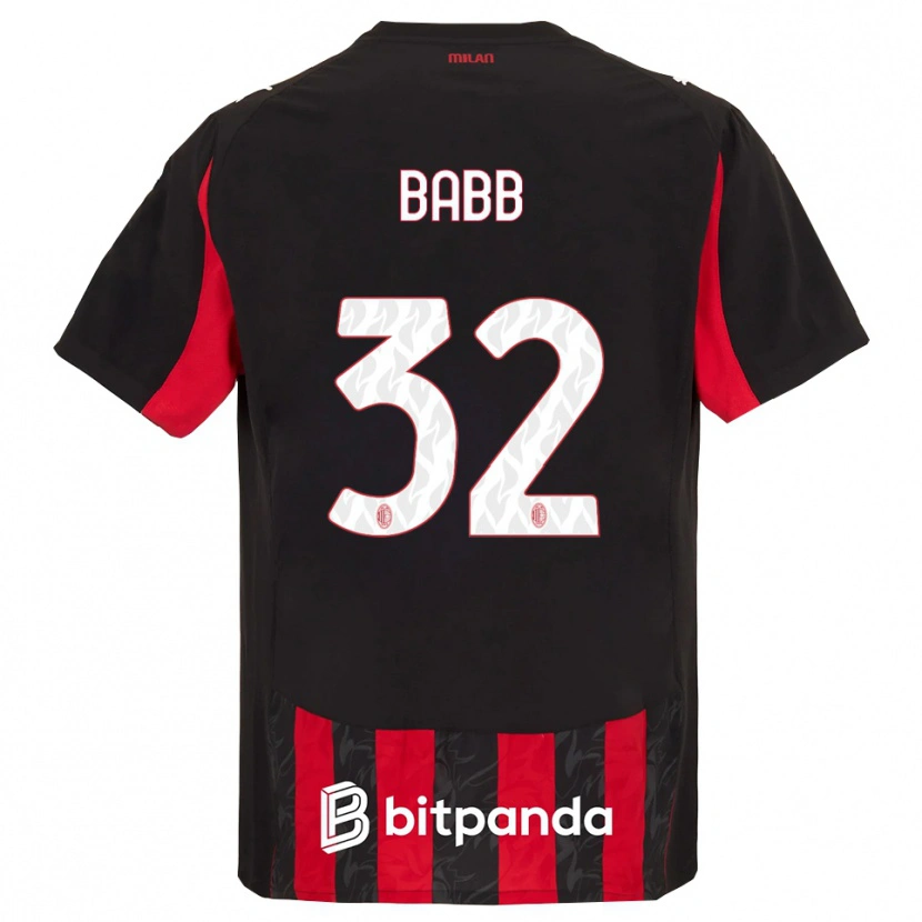 Danxen Hombre Camiseta Selena Delia Babb #32 Rojo Negro 1ª Equipación 2025/26 La Camisa México