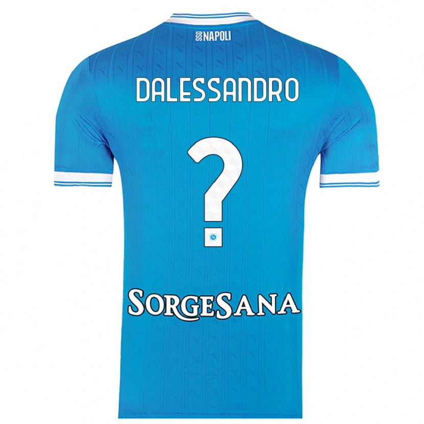 Danxen Hombre Camiseta Nicola Dalessandro #0 Azul Cielo Blanco 1ª Equipación 2025/26 La Camisa México