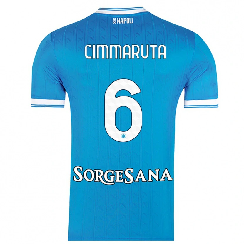 Danxen Hombre Camiseta Antonio Cimmaruta #6 Azul Cielo Blanco 1ª Equipación 2025/26 La Camisa México