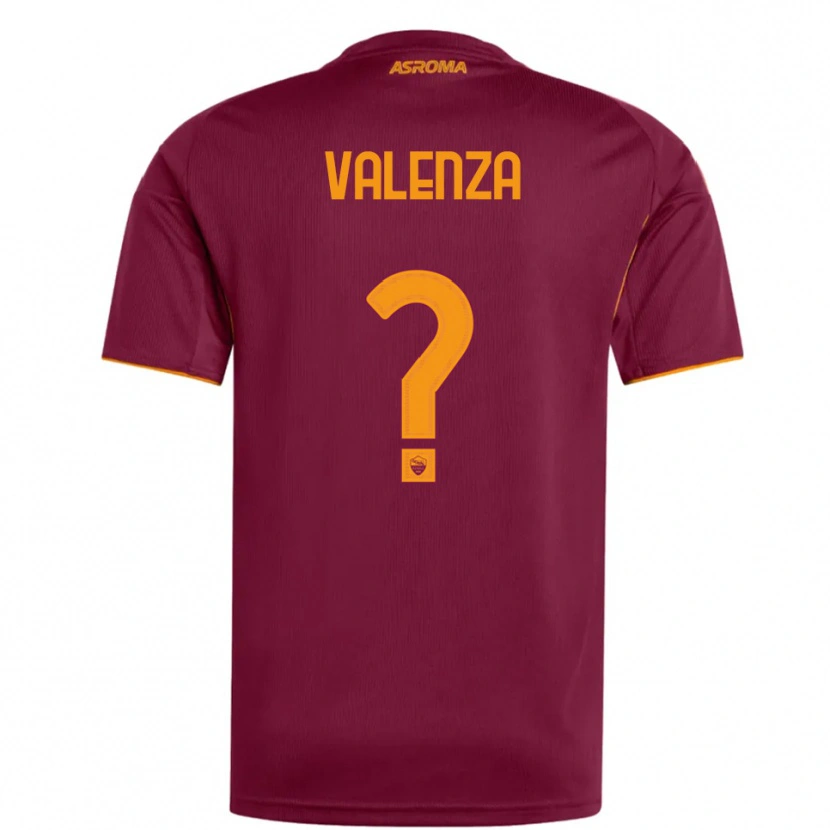 Danxen Hombre Camiseta Salvatore Valenza #0 Borgoña Naranja 1ª Equipación 2025/26 La Camisa México