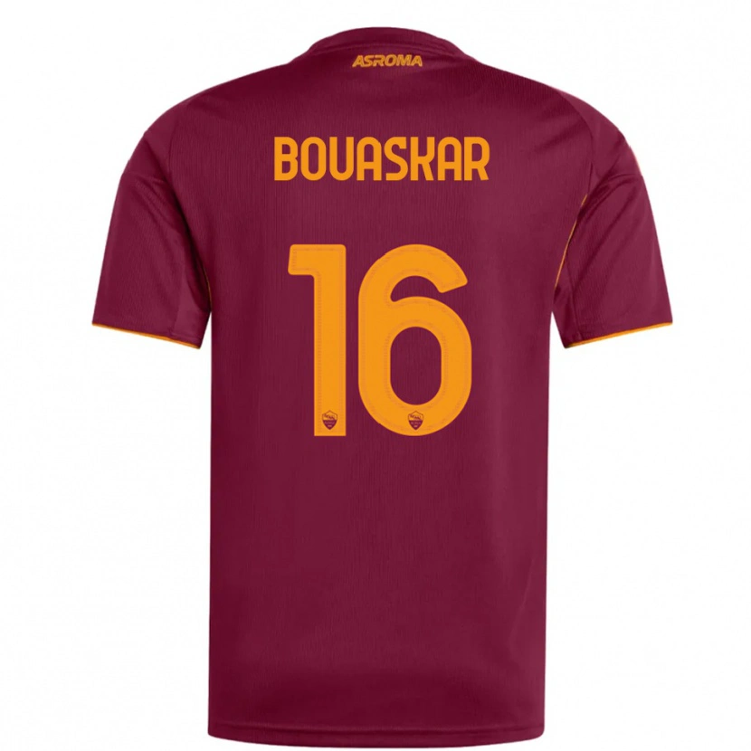 Danxen Hombre Camiseta Slim Bouaskar #16 Borgoña Naranja 1ª Equipación 2025/26 La Camisa México