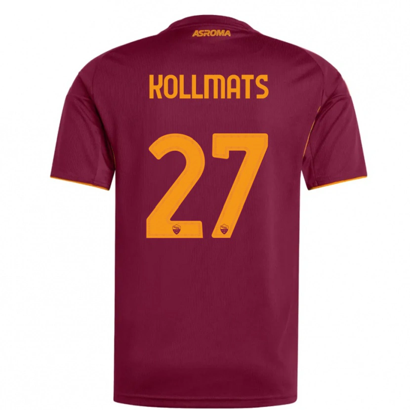 Danxen Hombre Camiseta Beata Kollmats #27 Borgoña Naranja 1ª Equipación 2025/26 La Camisa México