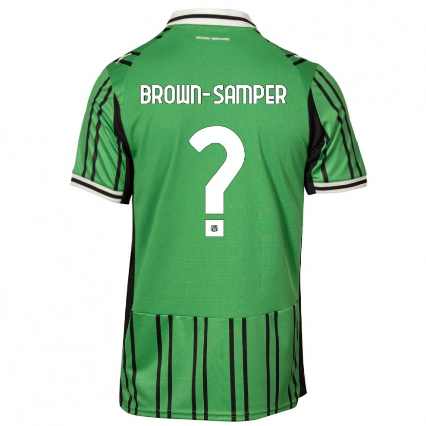 Danxen Hombre Camiseta Isaac Brown-Samper #0 Verde Negro 1ª Equipación 2025/26 La Camisa México