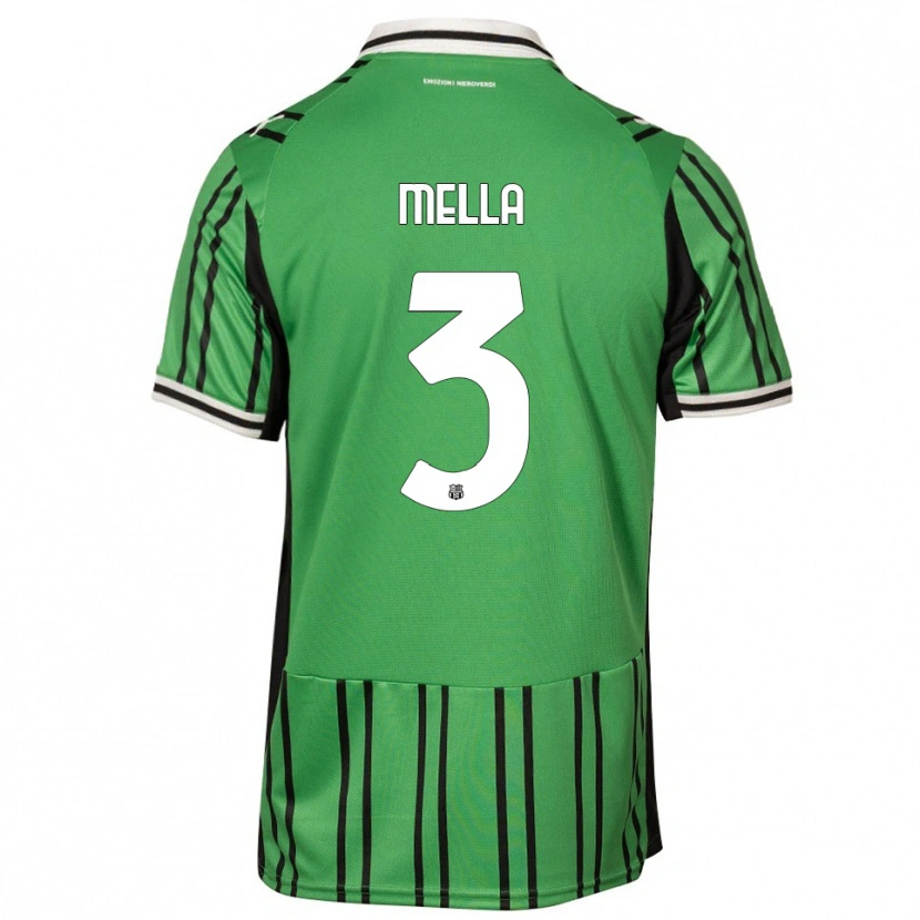 Danxen Hombre Camiseta Sara Mella #3 Verde Negro 1ª Equipación 2025/26 La Camisa México