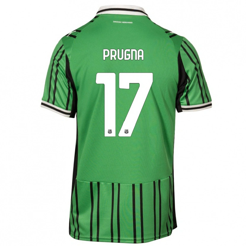 Danxen Hombre Camiseta Cecilia Prugna #17 Verde Negro 1ª Equipación 2025/26 La Camisa México