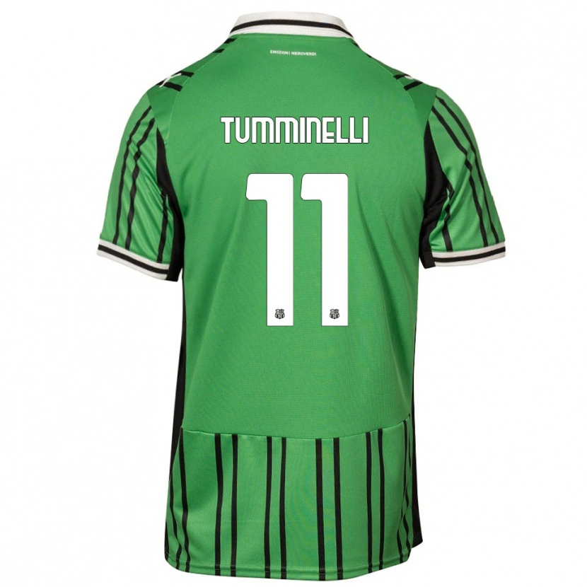 Danxen Hombre Camiseta Daniel Tumminelli #11 Verde Negro 1ª Equipación 2025/26 La Camisa México