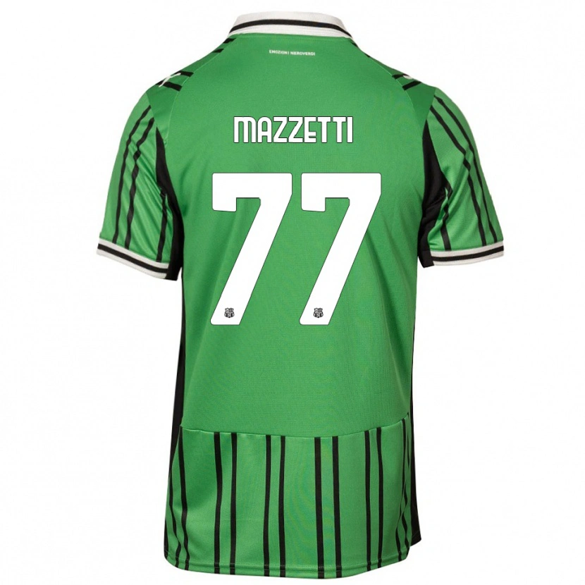 Danxen Hombre Camiseta Riccardo Mazzetti #77 Verde Negro 1ª Equipación 2025/26 La Camisa México