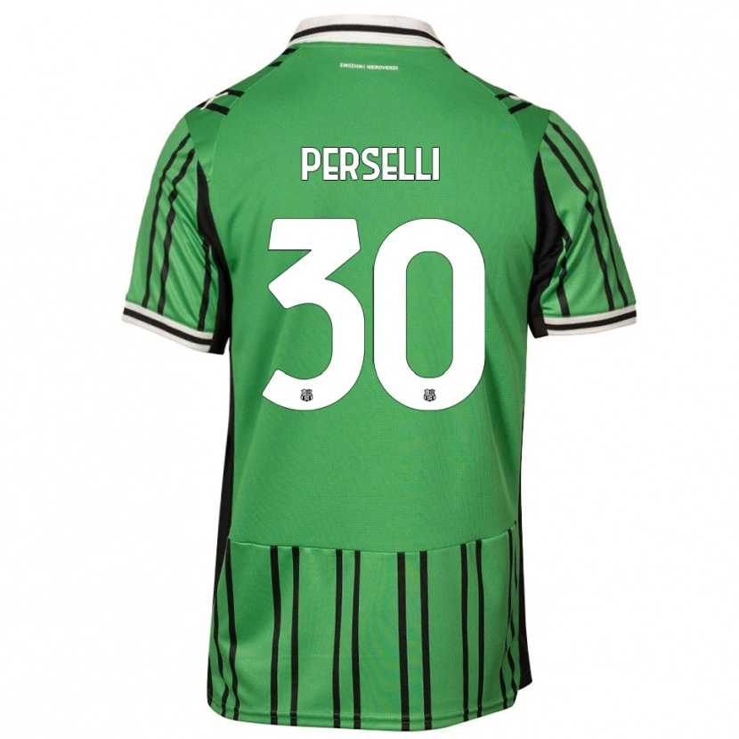 Danxen Hombre Camiseta Manuela Perselli #30 Verde Negro 1ª Equipación 2025/26 La Camisa México