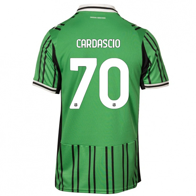 Danxen Hombre Camiseta Alessandro Cardascio #70 Verde Negro 1ª Equipación 2025/26 La Camisa México