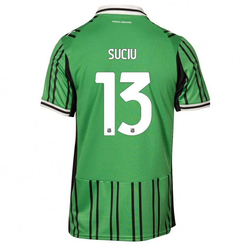 Danxen Hombre Camiseta Tudor Suciu #13 Verde Negro 1ª Equipación 2025/26 La Camisa México