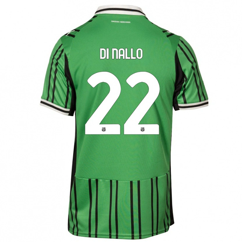 Danxen Hombre Camiseta Erica Di Nallo #22 Verde Negro 1ª Equipación 2025/26 La Camisa México